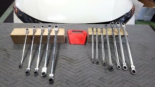 mountain XL double box flex head ratchet wrenches vs new tekton linewhos better [upl. by Ocsirf]