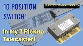 10Way Switch in a 3Pickup Telecaster guitar guitarist fenders telecaster fendertelecaster [upl. by Frere]