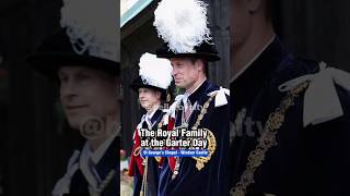 The Royal Family at the Garter Day royalfamily garterday kingcharles princewilliam [upl. by Nalon]