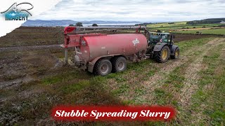 Slurry spreading onto stubbles [upl. by Ashton]