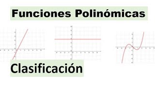 Clasificación de funciones polinómicas [upl. by Llirrehs868]