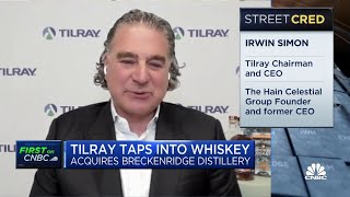 Tilray CEO Theres a potential to grow the business by infusing whiskey with cannabis [upl. by Warila]