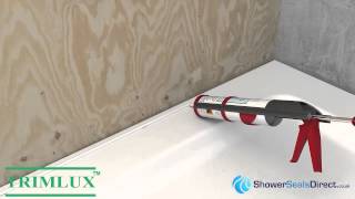 How to seal a Shower with Trimlux Pro Shower Seal [upl. by Bernat492]