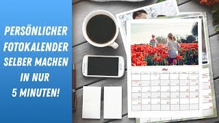 📅 Persönlicher Fotokalender selber machen in nur 5 Minuten [upl. by Elane728]