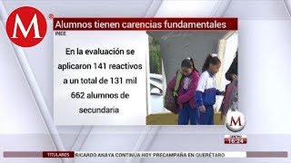 Alumnos de secundaria no saben matemáticas básicas según prueba Planea [upl. by Libove]