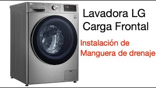 LG Servicio  Lavadora  Instalación de manguera de drenaje [upl. by Avon]