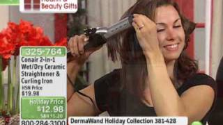 Conair 2in1 WetDry Straightener and Curling Iron [upl. by Hoopen]