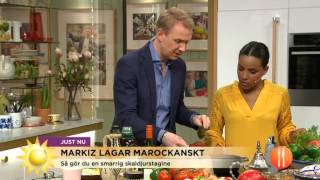 Smarrig marockansk skaldjurstagine  Nyhetsmorgon TV4 [upl. by Hutner]