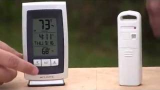 AcuRite Indoor  Outdoor Thermometer 00754 [upl. by Anitsahs]