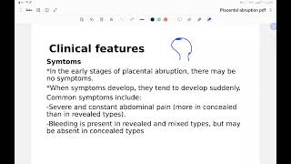 placental abruption 2 [upl. by Sheffie215]