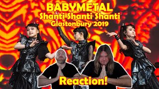 Musicians react to hearing BABYMETAL Shanti Shanti Shanti at Glastonbury 2019 [upl. by Onileba]