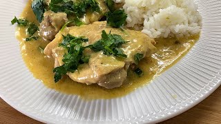 Chicken Fricassee French Recipe [upl. by Adnwahs]