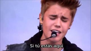 Justin Bieber  Never Let You Go Traducida al español Live [upl. by Esinad]