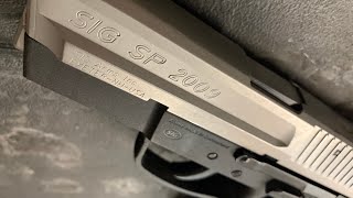 SIG PRO 9mm  SP 2009  Review and Field Strip [upl. by Swainson]