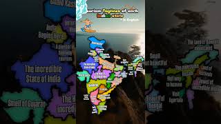 Tourism Taglines Of Each Indian States shorts shortsfeed [upl. by Otrebla]