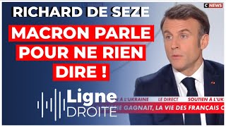 Audience en chute propos incohérents  linterview catastrophique de Macron  Richard de Seze [upl. by Ymeon834]