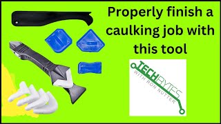 This tool will help you properly finish a caulking job [upl. by Hardden78]