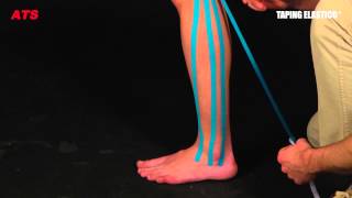 Taping Elastico®  Applicazione Linfodrenante Caviglia DottStefano Livi [upl. by Isaacson]