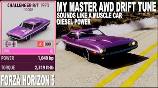 FH5 AWD DRIFT TUNE 1970 DODGE CHALLENGER RT [upl. by Nogem372]