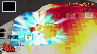 Mario Kart DS Massive Blue Shell amp BobOmbs Explosions [upl. by Delanty862]