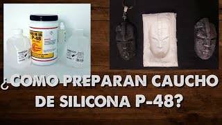 ¿Como hacer un molde de silicona para resina o yesoPreparación caucho de silicona P48 Poliformas [upl. by Llenyl]