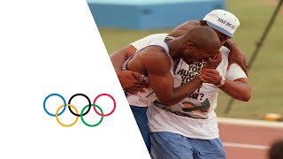 Derek Redmonds Emotional Olympic Story  Injury MidRace  Barcelona 1992 Olympics [upl. by Eadahc]