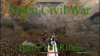 Skyrim Battle for Riften [upl. by Lyda]