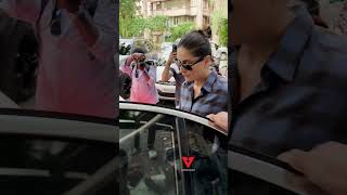 Kareena Kapoor amp Aarhan Khan Spotted At Malaika Aroras Father Home [upl. by Ashling]