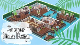 Summer House Design  Home Street Game – Speed build [upl. by Iasi671]