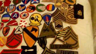 Military patch collection [upl. by Esinahs607]