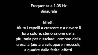 105 Hz binaurale  Crescita capelli sviluppo muscoli guarigione ferite [upl. by Hungarian336]