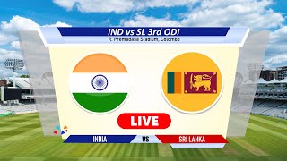 🔴Ind vs Sl Live  3rd ODI Match  India vs Sri Lanka Live Cricket Match Today Score amp Commentary [upl. by Elie610]