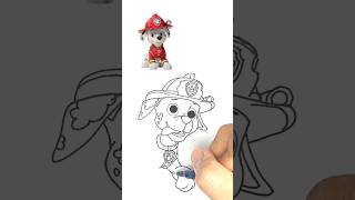 How to Color Ryder from Paw Patrol Step by Step Easy Coloring pages for Kids and Beginners [upl. by Orpah639]