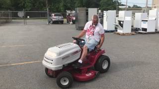 GovDeals WHITE LT542H HYDRO 42quot RIDING MOWER [upl. by Eirellam]