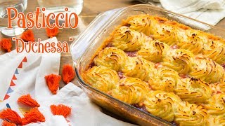 Pasticcio di Patate Duchessa con Salsiccia  Ricetta Facile  55Winston55 [upl. by Vizzone580]