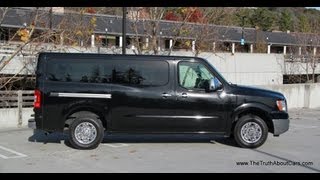 2013 Nissan NV3500 HD SL 12Passenger Van Road Test amp Review [upl. by Wolfram679]