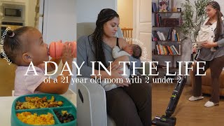 A DAY IN THE LIFE OF A YOUNG MOM  2 under 2  toddler tantrums  the real of motherhood  rawampreal [upl. by Lanti]