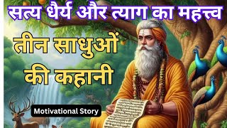 तीन साधुओं की कहानी  सत्य धैर्य और त्याग का महत्व  Motivational Story  The Story Saga [upl. by Naitsabes]