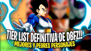 TIER LIST DEFINITIVA de DRAGON BALL FIGHTERZ ¿Cuáles son los MEJORES y PEORES personajes [upl. by Ellenet]