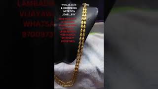 SIDE LOCKET CHAIN america gold jewellery vijayawada vizag andhrapradesh telangana [upl. by Letsyrk]