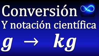 Convertir y expresar como notación científica gramos a kilogramos Ejemplo 2 [upl. by Huber]