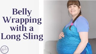 Belly Wrapping Tutorial Using a LONG Baby Wrap  Pregnancy amp Postpartum Wrap [upl. by Mohamed]