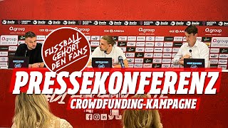 FSV TV  Pressekonferenz zum Start der CrowdfundingKampagne quotFussball gehört den Fansquot [upl. by Nivloc613]