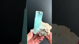 Aquamarine with Feldspar and Quartz from Pakistan  Fine Art Minerals  Aquamarine [upl. by Aynatal460]