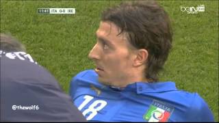 Montolivo Injury  Italy VS Ireland 3152014 [upl. by Cristina]