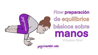 43min vinyasa flow flow preparación equilibrios básicos sobre brazos principiantes [upl. by Apollo]