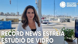 Record News estreia estúdio de vidro para cobertura da The Ocean Race em ItajaíSC [upl. by Ivor]