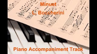 Minuet by L Boccherini  Suzuki Violin School Vol2 Piano Accompaniment Track [upl. by Heyes961]