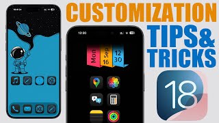 iOS 18  iPhone Home Screen CUSTOMIZATION Tips amp Tricks [upl. by Eeryt980]