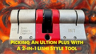 Ultion Plus found in a shop door opened with a Lishi Style 2in1 lock pick [upl. by Clarkson]